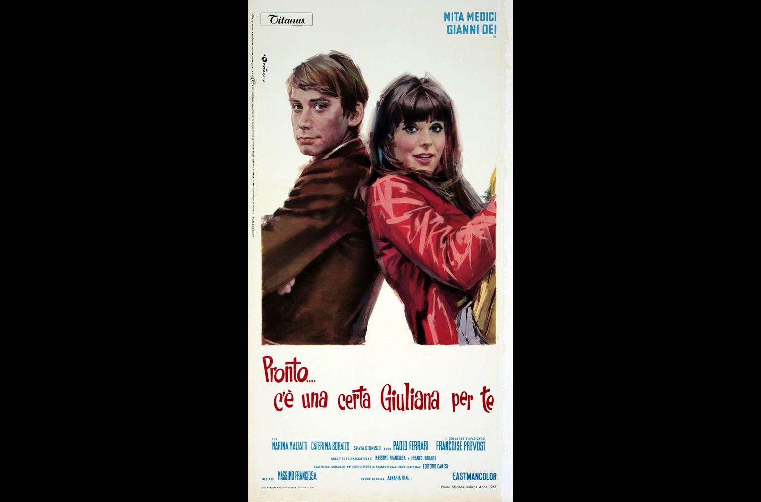 1967 Pronto... c'è una certa Giuliana per te Manifesto