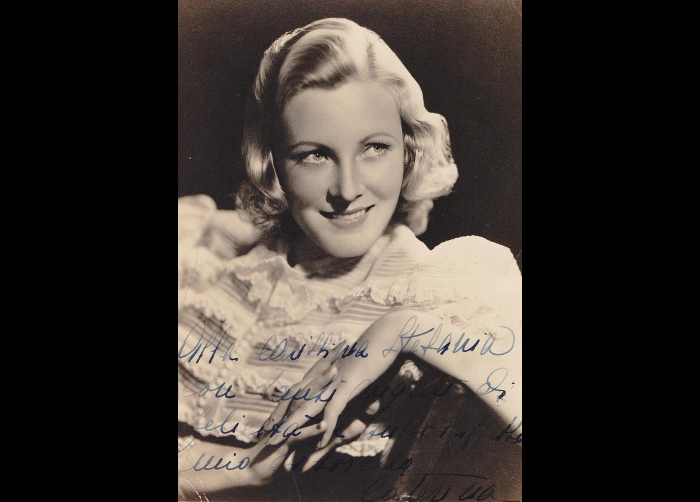 Boratto ritratto dedica Stefania 1941